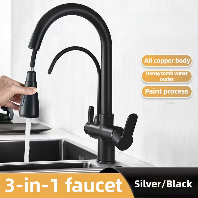 Commercial Kitchen Water Filter - صنبور المطبخ التجاري مع بخاخ سحب