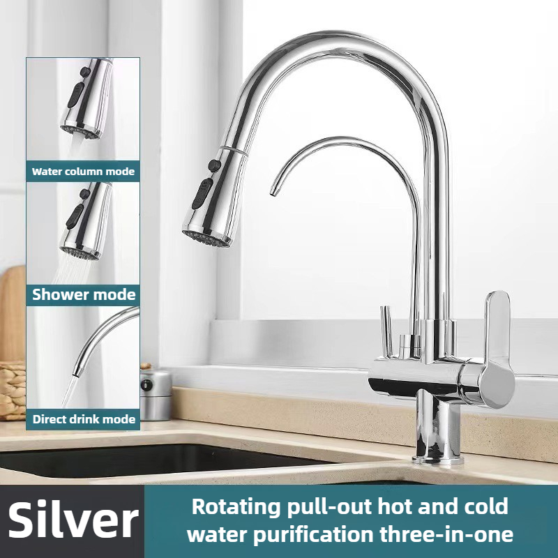 Commercial Kitchen Water Filter - صنبور مطبخ تجاري بوظيفة مزدوجة مع