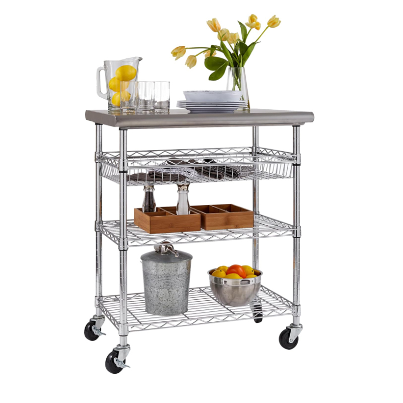 Commercial Kitchen Prep Table - طاولة عمل تجارية مخصصة، عربة متعددة