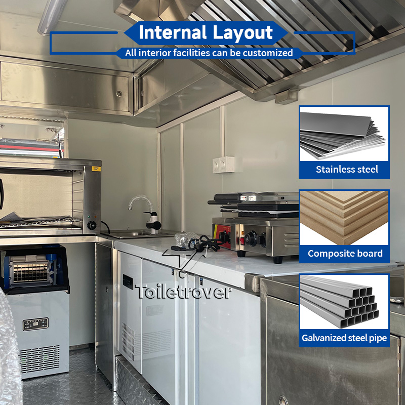 عربة طعام تجارية خارجية لبيع ا - مراجعة Commercial Kitchen Units وسعره