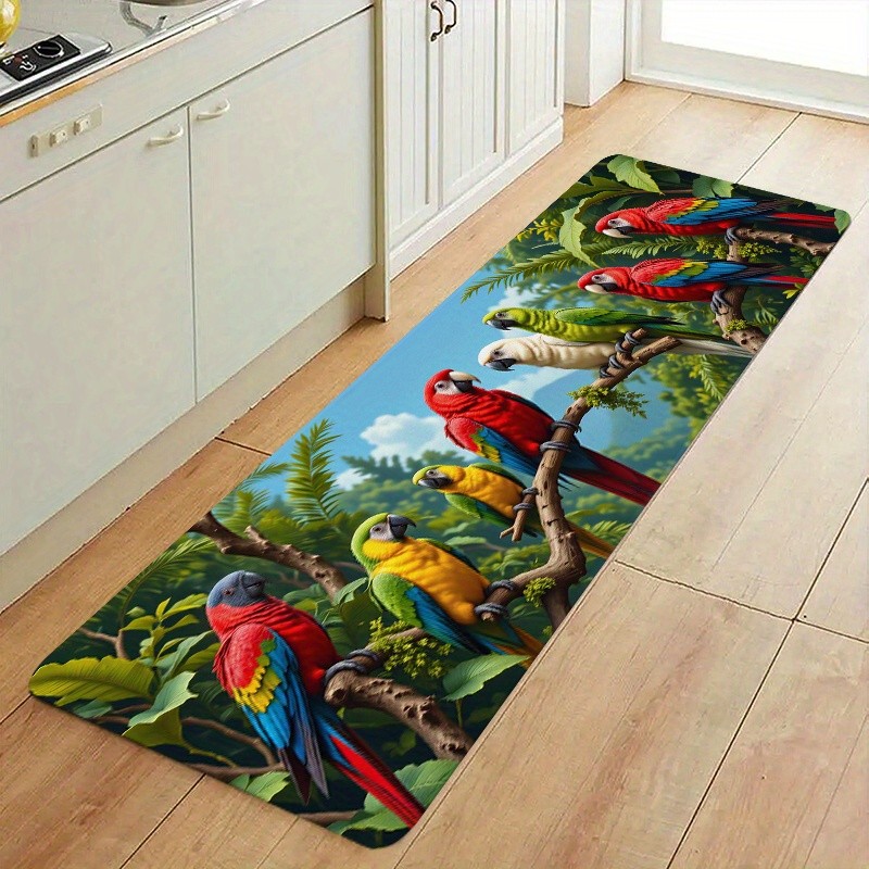 سجادة ممر بتصميم زهور وطيور وف - مراجعة Commercial Kitchen Floor وسعره
