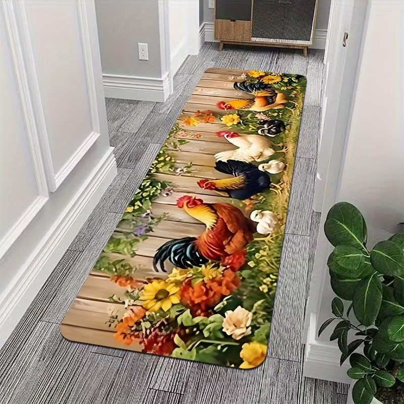 سجادة ممر بتصميم زهور وطيور وف - مراجعة Commercial Kitchen Floor وسعره